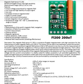 تصویر سنسور تشخیص میدان مغناطیسی FL-200-50 µT مدل 50ut برند kia fl200 / flc100 / sencor