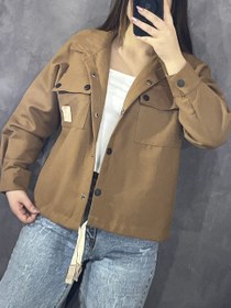 تصویر مانتو کتی کتان دو جیب 