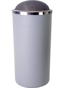 تصویر سطل زباله لنوکس مدل M-E48-07، خاکستری، ۳۵ لیتر برند sumeno Lenox M-E48-07 Trash Can, Gray, 35 Lt