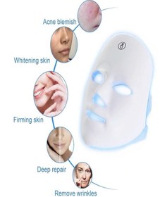 تصویر دستگاه پاکسازی صورت اورجینال برند Fosilavm مدل Wireless LED Anti-Aging Facial Mask کد 704320790 