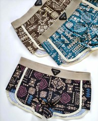 تصویر شورت مردانه ی مدل تنیسی کد ۲۲۸ - قهوه ای روشن / L 