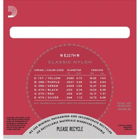 تصویر سیم گیتار کلاسیک داداریو EJ27H 