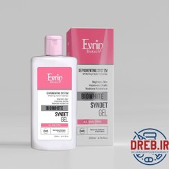 تصویر ژل شستشوی روشن کننده صورت اورین مناسب انواع پوست _ Evrin BIOWHITE SYNDET GEL 