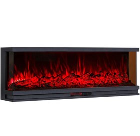 تصویر شومینه برقی سه بعدی طول 160 سانتی متر 160 cm long 3d electric fireplace