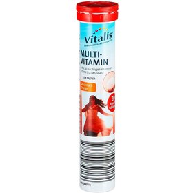 تصویر قرص جوشان مولتی ویتامین آلمانی Vitalis Multi vitamin ویتالیس بسته 20 عددی 