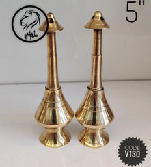 تصویر گلاب پاش طلایی سایز 5 اینچ تکی Golden Rosewater Sprinkler – 5 Inch