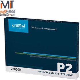 تصویر حافظه SSD اینترنال کروشیال مدل NVme M2 2280 P2 ظرفیت 2 ترابایت CRUCIAL P2 Internal SSD Drive 2TB