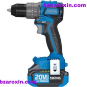 تصویر دریل شارژی چکشی نووا مدل 5524 براشلس ۲۰ ولت 