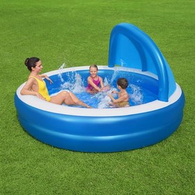 تصویر استخر بادی خانوادگی سایبان دار دایره Bestway 54337
