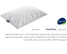 تصویر بالش هتلی پلاس شرکت گرین رست 