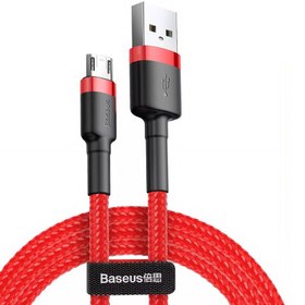 تصویر کابل 1 متری USB به میکرو برند بیسوس مدل Cafule ا Baseus Cafule Micro USB Cable 1m Baseus Cafule Micro USB Cable 1m