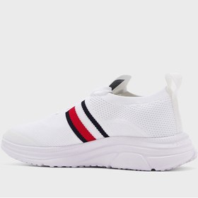 تصویر کفش‌ ورزشی کژوال با طرح راه‌راه و لبه کوتاه برند Tommy Hilfiger Casual Stripe Low Top Sneakers