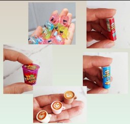 تصویر اکسسوری خوراکی مینیاتوری باربی 