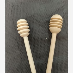 تصویر قاشق عسل چوبی Wooden honey spoon