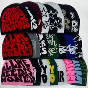 تصویر کلاه بافت زمستانی Y2K 