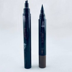 تصویر خط چشم و هاشور ابرو دو کاره کاریته Karite eyebrow definer &eyeliner