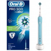 تصویر مسواک برقی اورال بی Cross Action مدل Pro1-500 ا Oral-B Pro 1 500 Cross Action Electric Toothbrush Oral-B Pro 1 500 Cross Action Electric Toothbrush