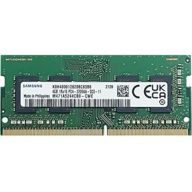 تصویر RAM SAMSUNG 4G DDR4 PC4 3200A رم لپ تاپ کالا کارکرده میباشد