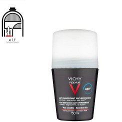 تصویر مام رول مردانه 48 ساعته پوست حساس ویشی Vichy Homme Anti-Transpirant Anti-Irritations 48H Deodorant Roll-On 