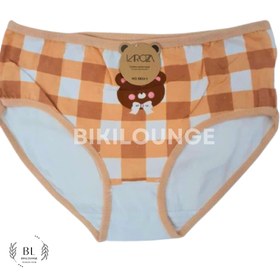 تصویر شورت نخی عروسکی با تم کرم 