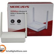 تصویر مودم روتر Mercusys MW-300D ADSL2+ Wireless Modem Router White 