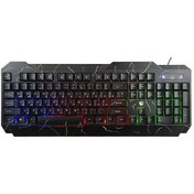 تصویر کیبورد گیمینگ باسیم فراسو مدل BGK-9500 با حروف فارسی 