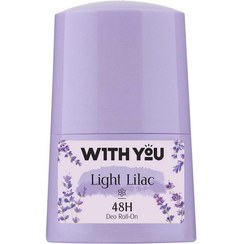 تصویر رول ضد تعریق زنانه ویت یو مدل لایت لیلاک 50 میلی لیتر With You Light Lilac Deo Roll On 50 ml