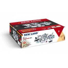 تصویر سرویس قابلمه استیل نیولند (Cookware Set) مدل: (NL-2952) 