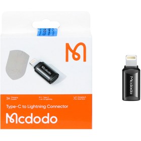 تصویر تبدیل Mcdodo Lightning TO Type-C مدل OT-768 - مشکی 