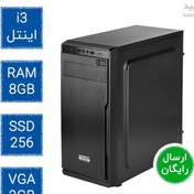 تصویر کامپیوتر دسکتاپ Core i3 با RAM ۸ گیگابایت و SSD ۲۵۶ گیگابایت و VGA ۲ گیگابایت 