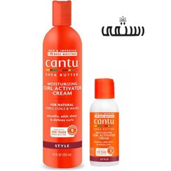 تصویر کرم اکتیویتور کانتو شی باتر مرطوب کننده موهای فر Cantu Shea Butter Moisturizing Curl Activator Cream 