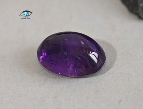 تصویر سنگ آمیتیست بیضی 5 قیراط 