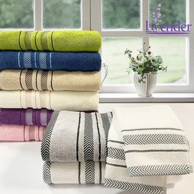 تصویر حوله دست و صورت گلدوزی ورونیکا سایز 80×40 