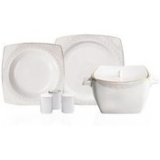 تصویر سرویس غذاخوری A8451 فروش استخوان 12 نفر 60 قطعه مجموعه شام KORKMAZ 