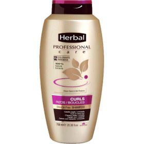 تصویر شامپو مرطوب کننده موهای فر مدل Curls هربال ا HERBAL shampoo Professional Care Rizos HERBAL shampoo Professional Care Rizos