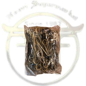 تصویر سیخ فینگر فود سرگرد مشکی 12 سانت 100 عددی 