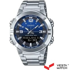 تصویر ساعت مچی مردانه کاسیو AMW-870DA-2A1VDF با بند استیل 
