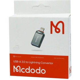 تصویر تبدیل OTG آیفونی مک دودو (Mcdodo) مدل 8600طوسی کابل تبدیل USB USB For Lightning