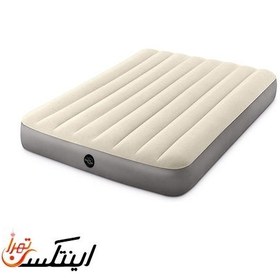 تصویر تشک بادی دونفره بزرگ مدل الیاف دار intex 64708