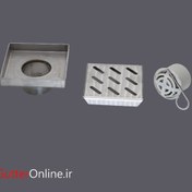 تصویر کفشور تمام استیل نقطه ای ۱۰*۱۰ طرح هاشوری 