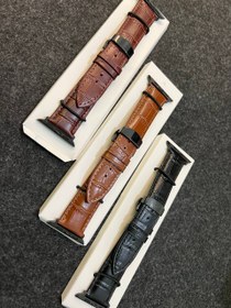 تصویر بند اپل واچ چرم پوست ماری iBand Leather band 