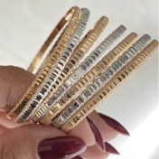 تصویر النگو طلا روس 3 میل 2رنگ (کد 8312) 