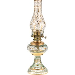 تصویر چراغ تزیینی گرد سوز بزرگ با طرح های طلایی 