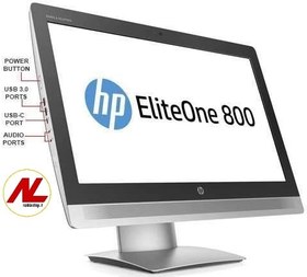 تصویر آل این وان استوک اچ پی HP EliteOne 800 G2| پردازنده intel core i5 | رم 8 | هارد 256 | 24 اینچ فول اچ دی HP EliteOne 800 G2 23-inch Non-Touch All-in-One PC