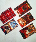 تصویر دستمال آشپزخانه مدل حوله‌ای طرح کریسمس 