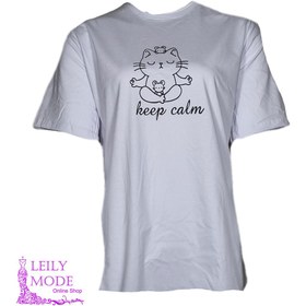تصویر تی شرت زنانه سوپر نخ پنبه مدل موش و گربه کد 25000 