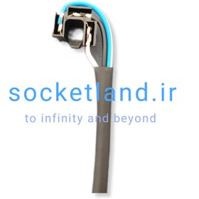 تصویر سوکت سه فیش پرچمی چراغ جلو پشت باز سیم ۲.۵ میلی متر socket