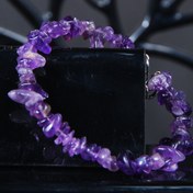 تصویر دستبند سنگ آمیتیست طبیعی 15.16 گرم 