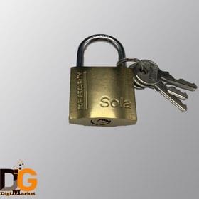 تصویر قفل آویز برنجی 38-Sola 