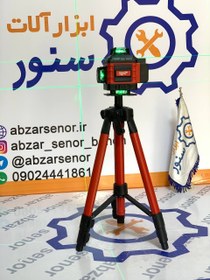 تصویر تراز لیزری میلواکی نور سبز و 360 درجه مدل M16x Milwaukee green light and 360 degree M16x laser level